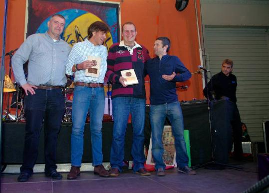 Castellers de Vilafranca. Òscar Serramià i Joan Badell, castellers de Socarrel