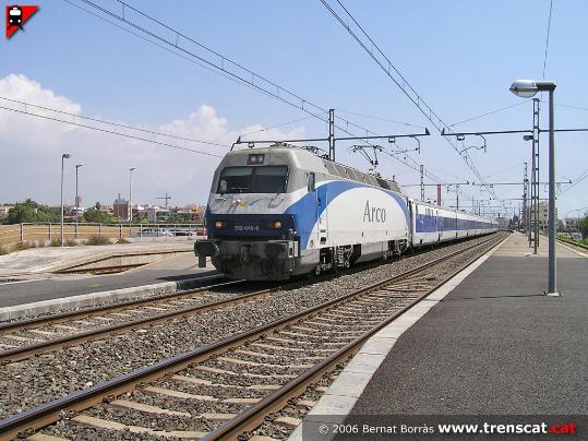 imatge d'arxiu de l'estació de trens de Cunit