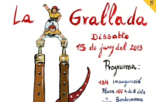 Detall del cartell, obra de Lluís Amaré