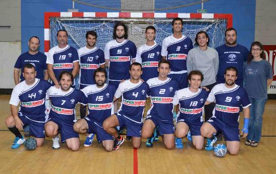 CH Vilanova. Plantilla del primer equip del CH Vilanova, amb la nova samarreta