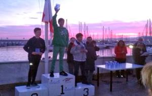 Podium de la 3ª regata del Circuit Català d'Optimist 