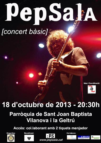 Poster Concert Pep Sala din-a-4