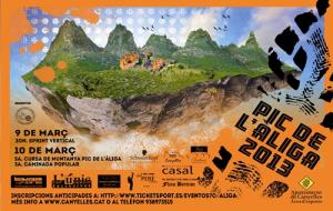Cartell de les activitats al Pic de l'Àliga 2013