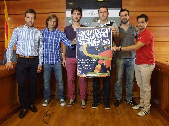 Cedida. Presentació de la Supercopa estatal d'hoquei patins