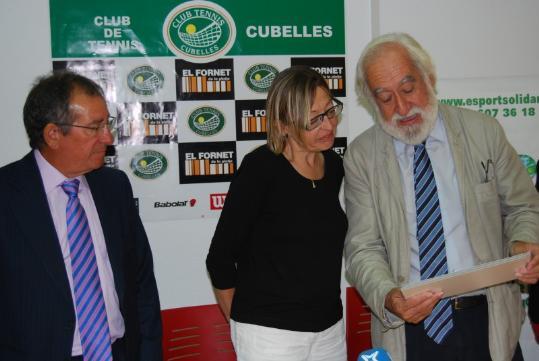 Ajuntament de Cubelles. Presentació del II Open Solidari de tennis de Cubelles