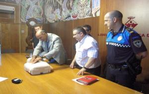 Ajuntament de Vilafranca. Presentacio dels elements de cardioprotecció de Vilafranca