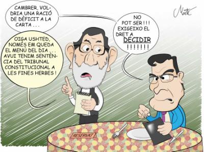 Mariano Rajoy i Artur Mas al restaurant