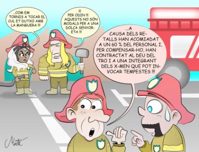 Retallades al Parc de Bombers de Vilanova
