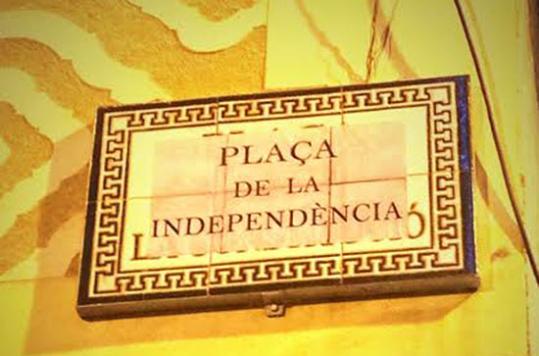 JERC. Rètol de la plaça constitució