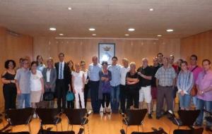 Ajuntament de Calafell. Reunió dels paradistes del mercat, Mercadona i lAjuntament de Calafell