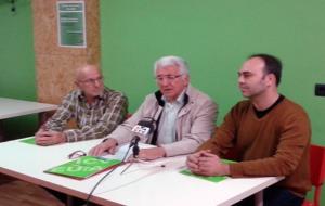 ICV. Roda de Premsa d'ICV sobre les pensions a Vilafranca