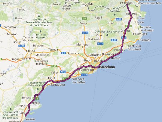 Eix. Ruta de la Via Catalana