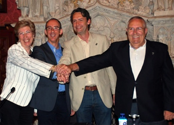 Vinyet Lluís, Miquel Forns, Jorge Carretero i Lluís Marcé