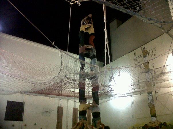 Torre de set descarregada a l'assaig del 10 de maig / Olga Gómez