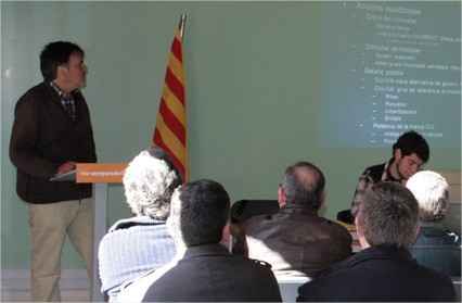 Lluís Giralt a l'assemblea