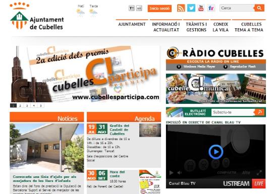 EIX. Web de l'Ajuntament de Cubelles