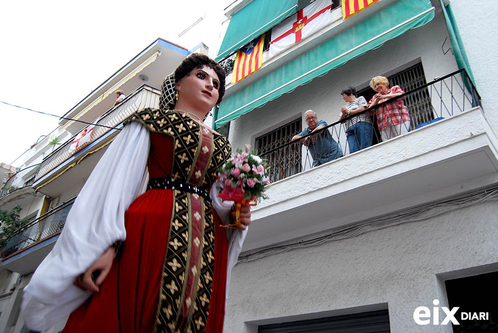 Gegants. Festa Major Santa Tecla, Sitges, 2'14