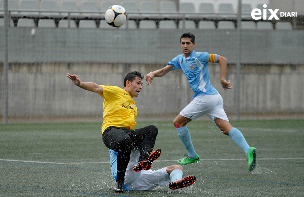 Imatge del partit. CF Vilanova - Torreforta