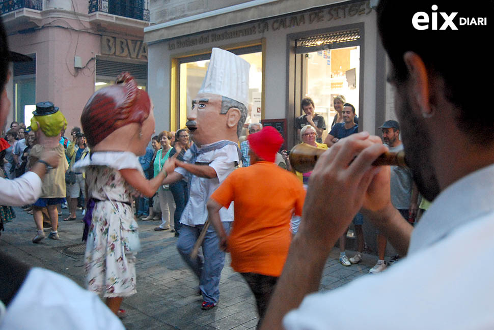 Capgrossos. Festa Major Santa Tecla, Sitges, 2'14