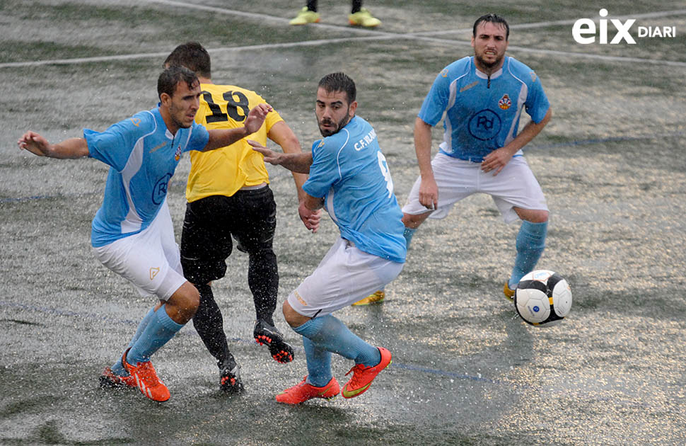 Imatge del partit CF Vilanova - Torreforta. CF Vilanova - Torreforta