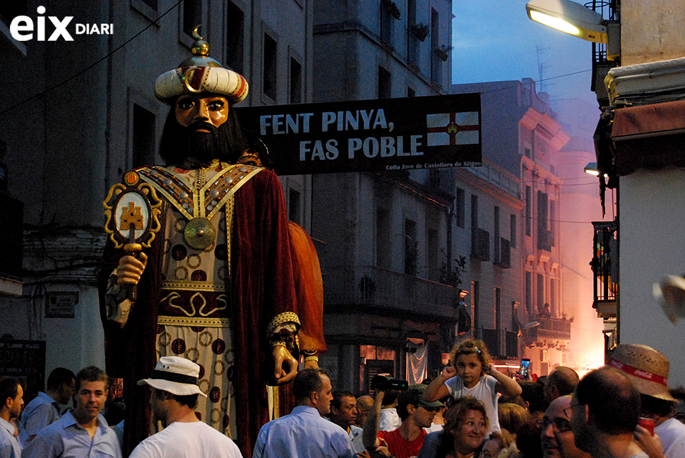 Gegants. Festa Major Santa Tecla, Sitges, 2'14