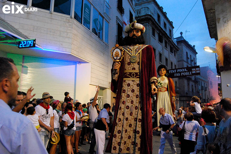 Gegants. Festa Major Santa Tecla, Sitges, 2'14