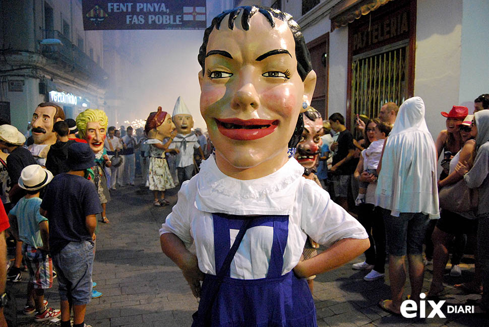 Capgrossos. Festa Major Santa Tecla, Sitges, 2'14