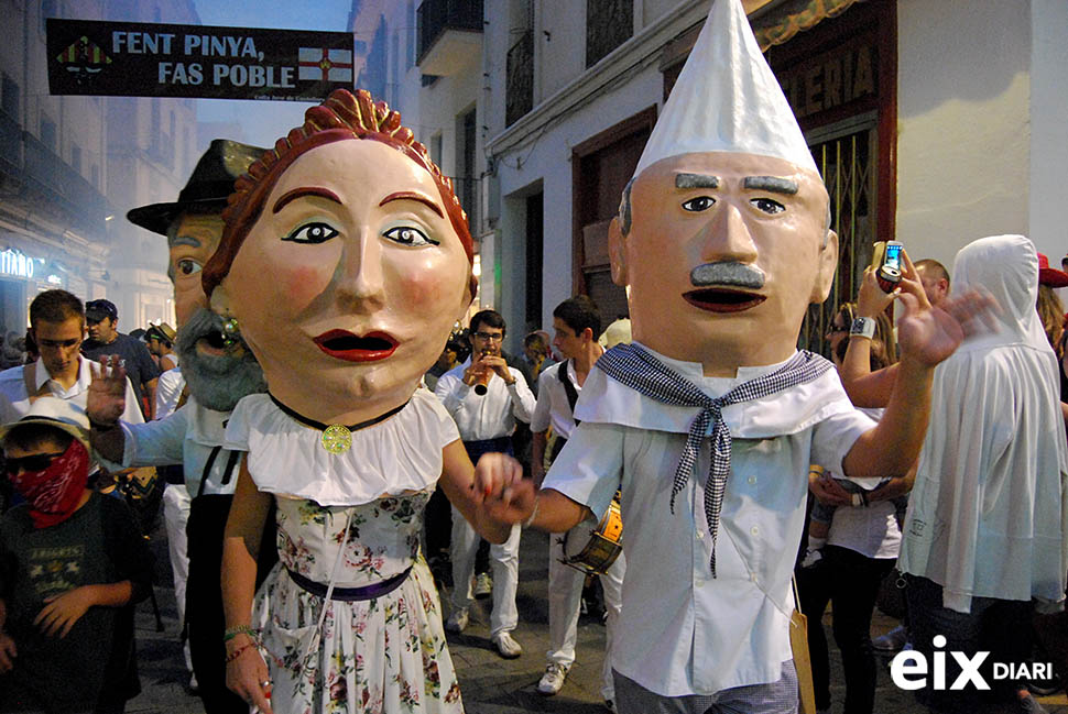 Capgrossos. Festa Major Santa Tecla, Sitges, 2'14