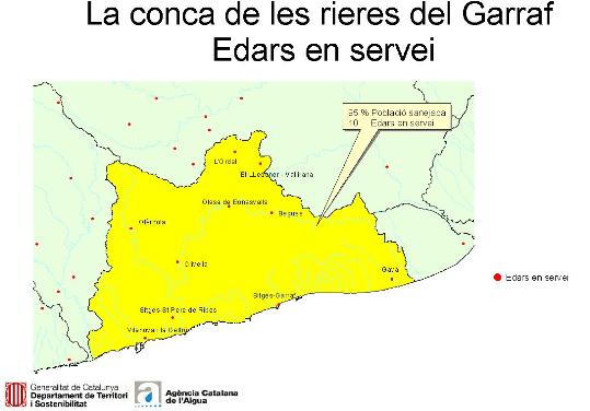 EIX. 10 depuradores per sanejar l'aigua de la conca de les rieres del Garraf