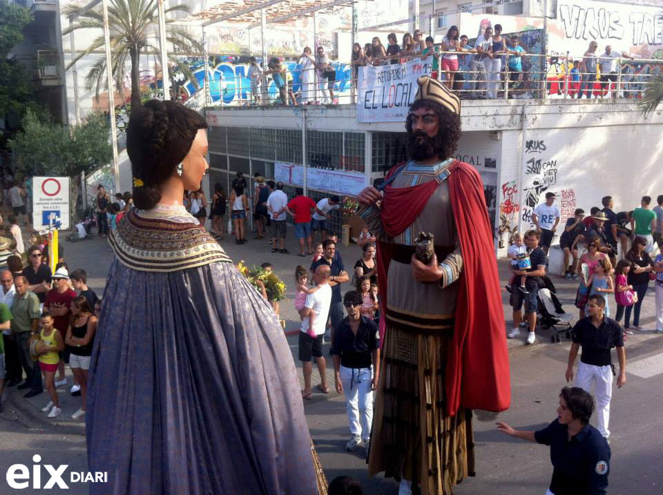 Gegants. Cercavila Festa Major de Ribes 2014