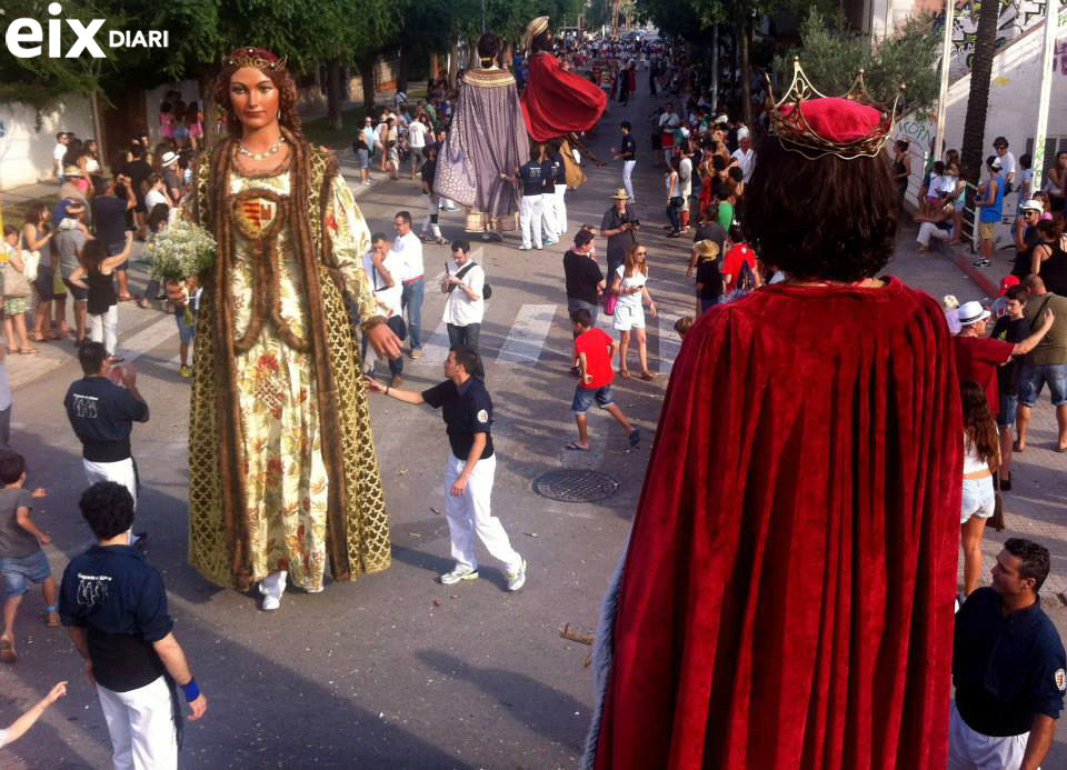 Gegants. Cercavila Festa Major de Ribes 2014