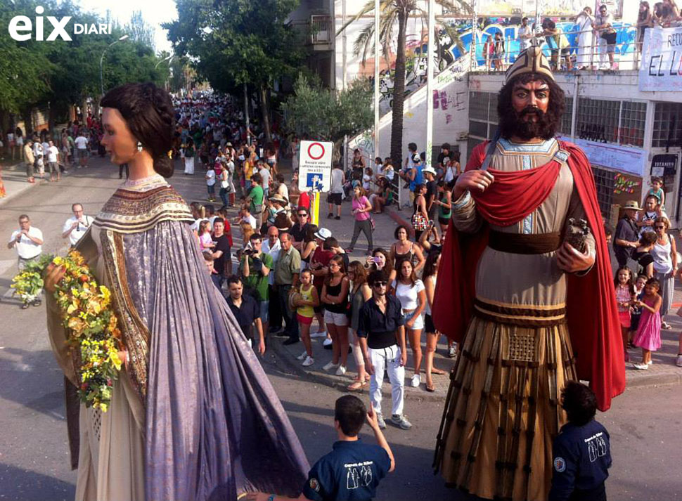 Gegants. Cercavila Festa Major de Ribes 2014