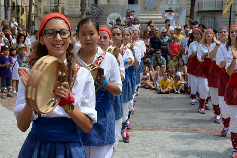 Ball de panderos. Festa Major Vilanova i la Geltrú 2014