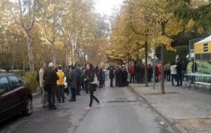 9N a Vilafranca del Penedès. Cues per anar a votar a primera hora del matí