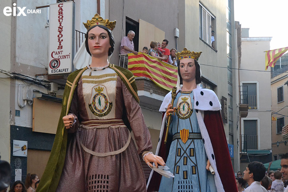 Gegants. Festa Major Sant Quintí de Mediona