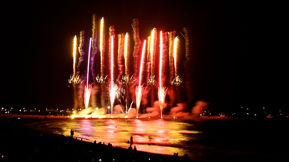 Castell de focs /foto: Jordi Dauder. Festa Major Vilanova i la Geltrú 2014