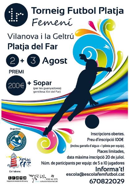 I Torneig de futbol platja femení a Vilanova