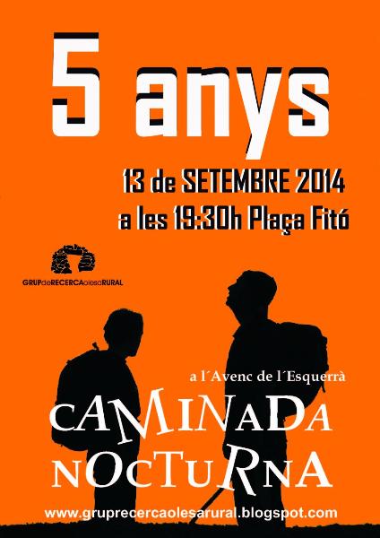 Caminada nocturna a l'avenc de l'Esquerrà