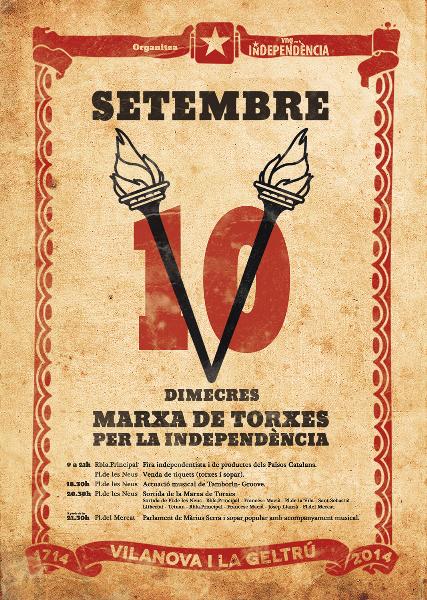 Marxa de Torxes 2014 a Vilanova