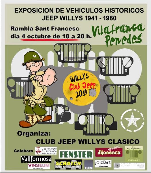 Concentració del Club Jeep Willys Clásico a Vilafranca