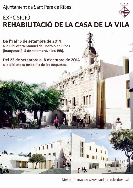 Exposició sobre la rehabilitació de la Casa de la Vila