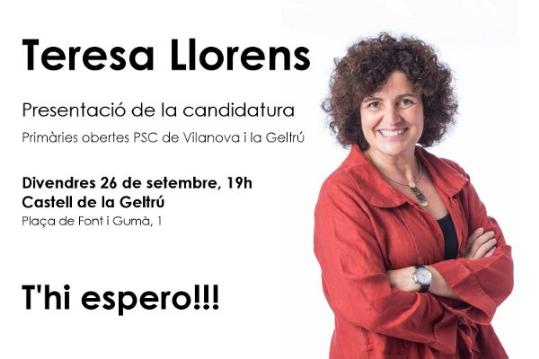 Presentació candidatura Teresa Llorens