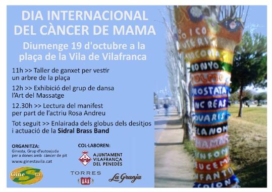 Dia Mundial contra el Càncer  de Mama, a Vilafranca del Penedès