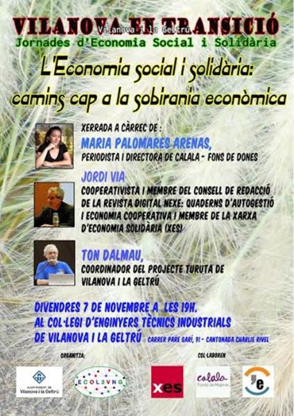 Jornades d'economia social i solidària organitzades per ECOL3VNG