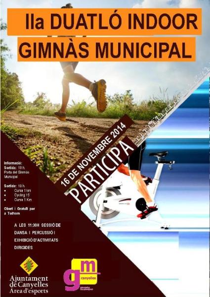2n duatló indoor i exhibicions dactivitats dirigides en la festa del Gimnàs de Canyelles