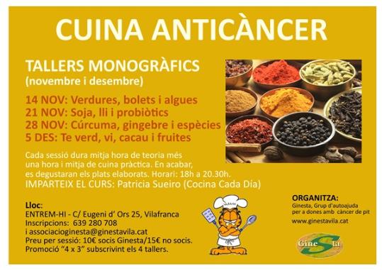 Taller sobre cuina anticàncer