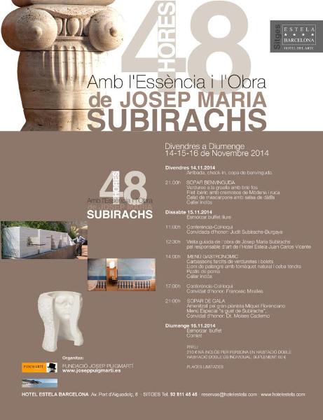  48 hores amb l'Essència i l'Obra den Josep Maria Subirachs 