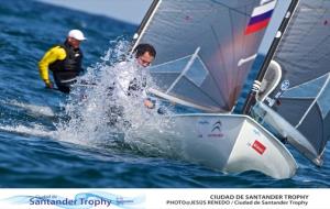 Alex Muscat al Ciudat de Santander Trophy en classe Finn