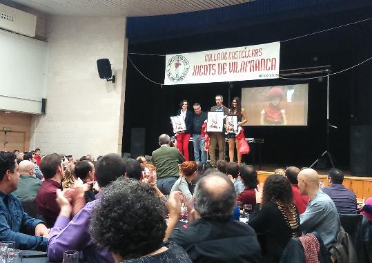 Xicots de Vilafranca. Andreu López i Serafín Rodríguez reben el Xicot insígnia 2014