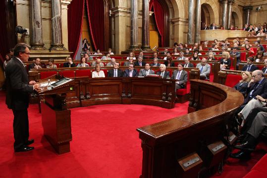 Parlament de Catalunya. Artur Mas